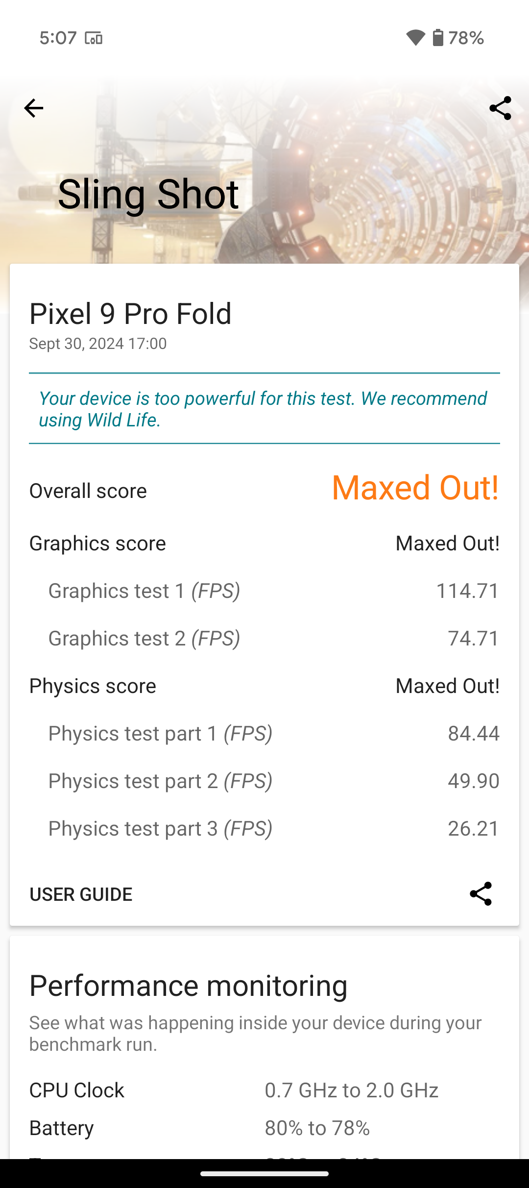 Google Pixel 9 Pro Fold Benchmarks Images